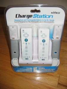 Nintendo Wii Rechargeable Battery Kit (by Nyko, Charge Station) NEW 