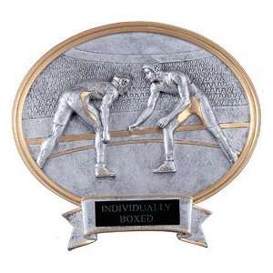  Martial Arts Plaques   Oval Plaque WRESTLING Office 