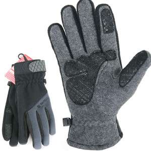 New Mens Womens Gloves Winter fleece Silicone palm Outdoor Sport Warm 