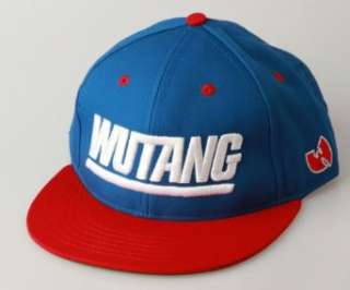  Wu Tang Clan Blue and Red Team WU Snapback Cap Clothing