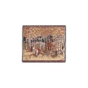  Rounding Up Stray Cows Tapestry Throw Blanket 40 x 50