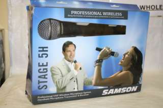 Samson Stage 5 VHF Wireless Receiver Vocal Microphone System  
