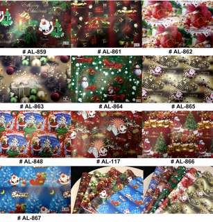 10 x Various Christmas Gift Wrapping Paper 30x 20  
