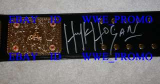 TNA WCW WWE Hulk Hogan World Championship Signed Belt  