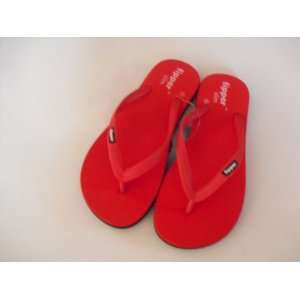  Women sandals slim thongs Flip Flop Sz.6 Red approx.9 by 
