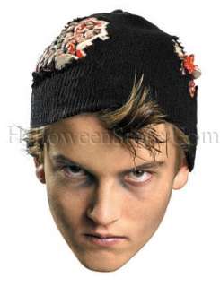 Zombie Beanie includes Knit hat with attached vinyl brain parts.