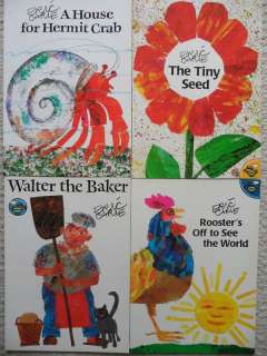 Eric Carle LOT Walter Baker Hermit Crab Tiny Seed Roost  