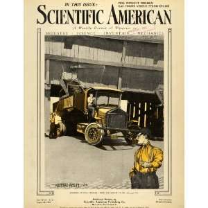  1920 Cover Scientific American Delivery Truck Coal Factory 