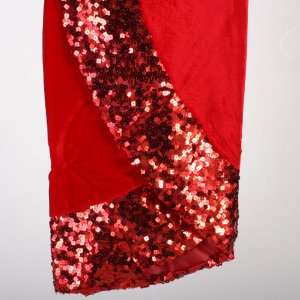  48 Sequin Border Red Velvet Tree Skirt