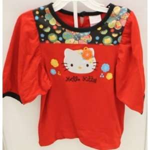  Sanrio Hello Kitty Skirt Shirt 2pc Set Size 4 Red 
