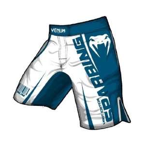  Venum Sparring MMA Fight Shorts   Blue & White Sports 