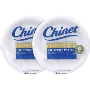  Chinet Classic White Dinner Plate, 10 3/8 Bag, 100 ct 2 
