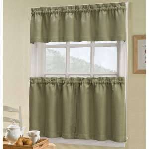  Stratton Window Coverings Tiers and Valances   Green 