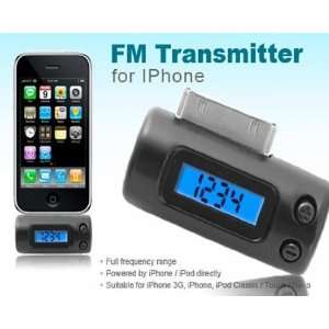 HK Mini LCD Screen Wireless FM Transmitter for iphone 4S 4 3G ipod MFM 