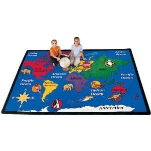  World Explorer Educational Rug by Carpets for Kids